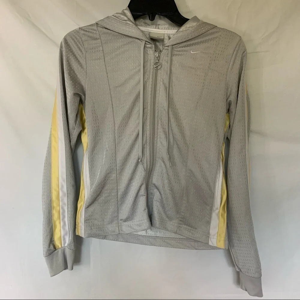 Nike perforated double zipper jacket with hood xs - Picture 1 of 11